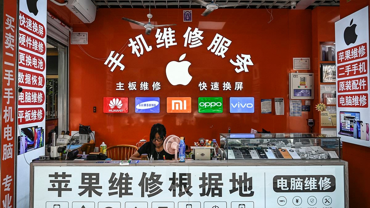 Is this where YOUR stolen phone ended up? Inside China's 'stolen iPhone building' where devices snatched in the West are sold on the cheap in huge marketplace