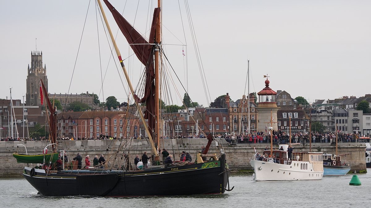 Migrant boat crossing English Channel forces Dunkirk flotilla of 'Little Ships' to divert as they commemorated legendary WWII evacuation