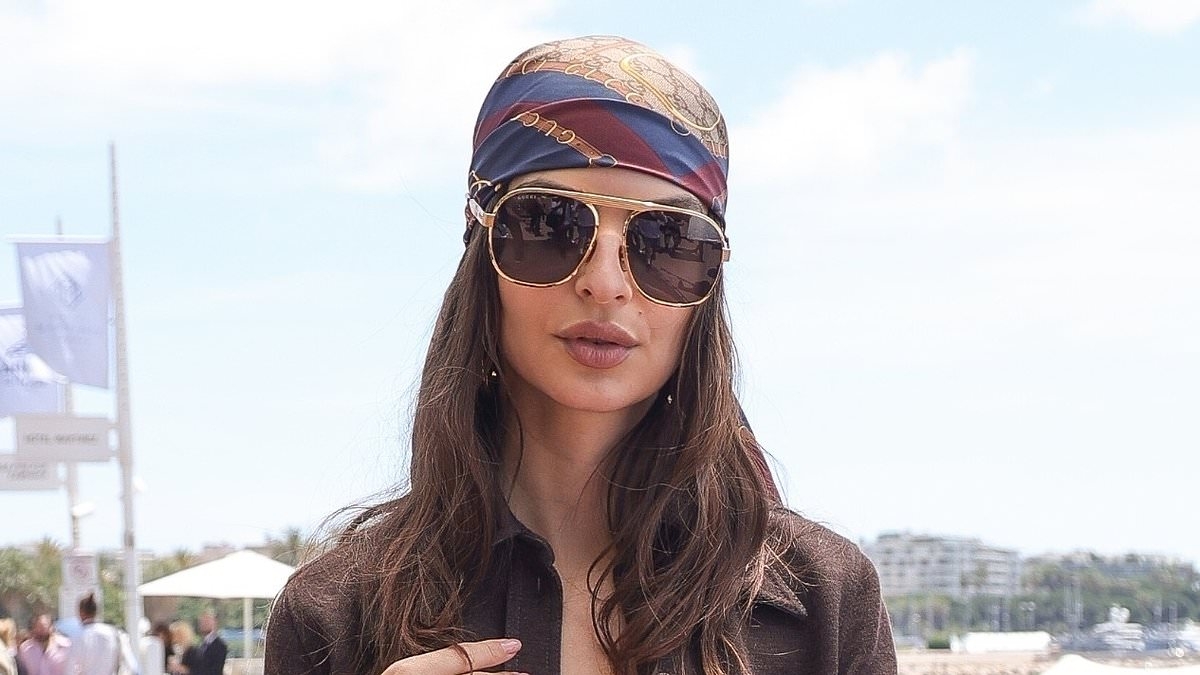 Emily Ratajkowski looks radiant as she strolls through Cannes decked out head-to-toe in Gucci for summer campaign