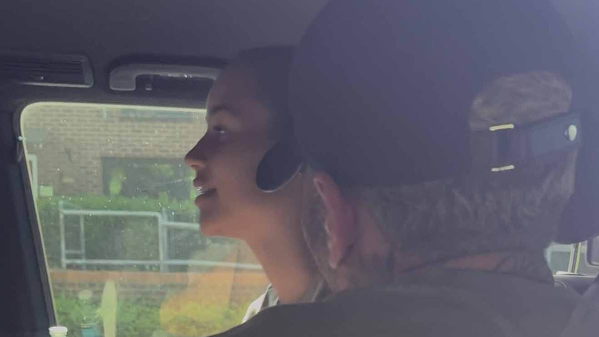 Chris Brown is seen for the first time since being released on £5million bail over alleged nightclub bottle attack - as fans rush to greet R&B star