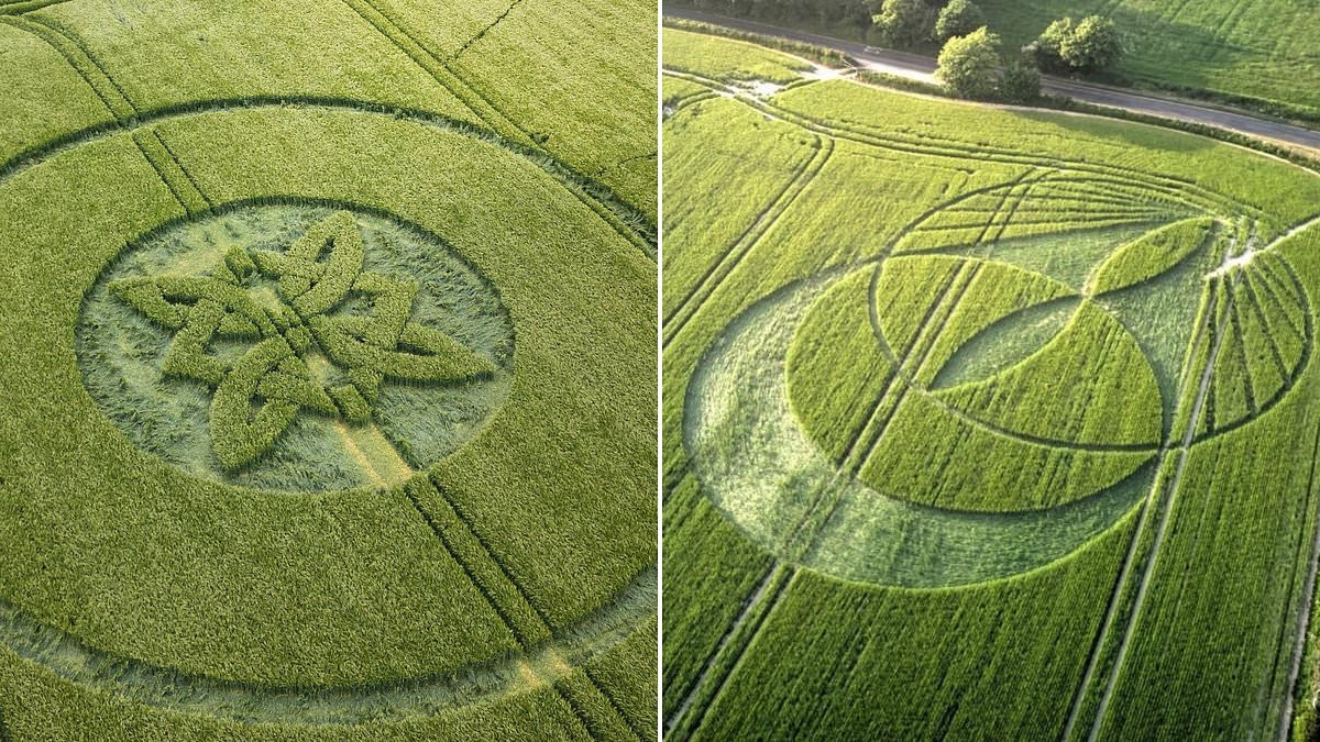 Mystery as crop circles appear on farms in world-famous UFO hotspot
