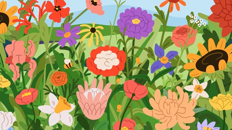 Beautiful optical illusion sees letters spelling 'nectar' hidden in garden - can you spot them in 30 seconds