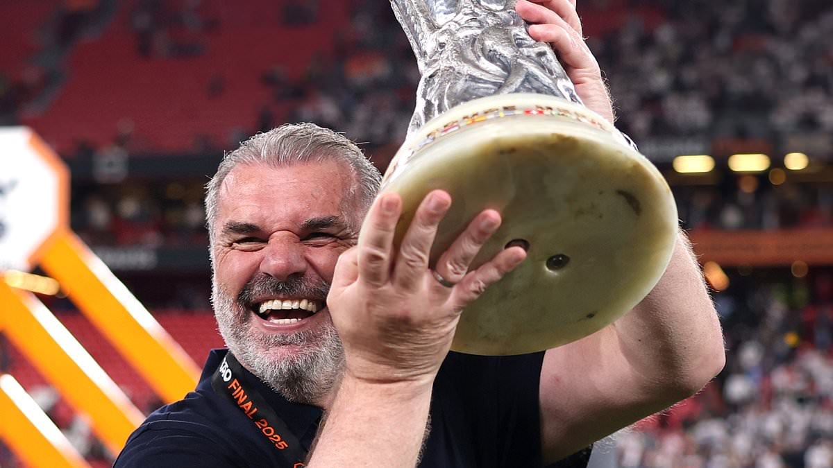 Tottenham Hotspur boss Ange Postecoglou gets emotional over family tragedy after Europa League triumph - and reveals the price his wife has paid for his success