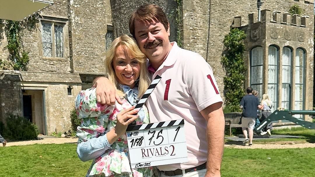 Rivals cast kick off series two filming as they beam in behind-the-scenes pics from Disney+ set