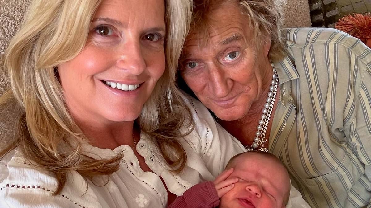 Rod Stewart's son Liam and wife Nicole give an insight into baby daughter's christening - just weeks after family heartbreak