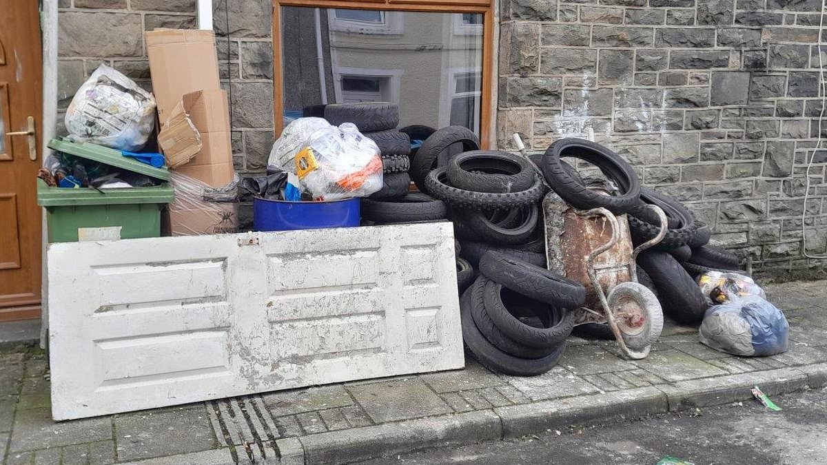 Private refuse collector fined £2,000 after he simply left piles of clients' rubbish among his own bins instead of proper sites
