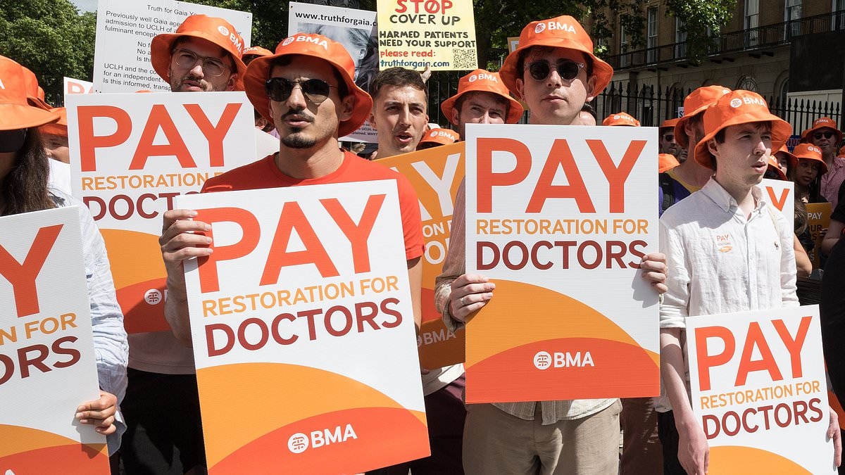 BREAKING NEWS Doctors threaten fresh strike action over 'woeful' 4% pay boost - while teachers and nurses also put Labour on notice of 'summer of discontent'
