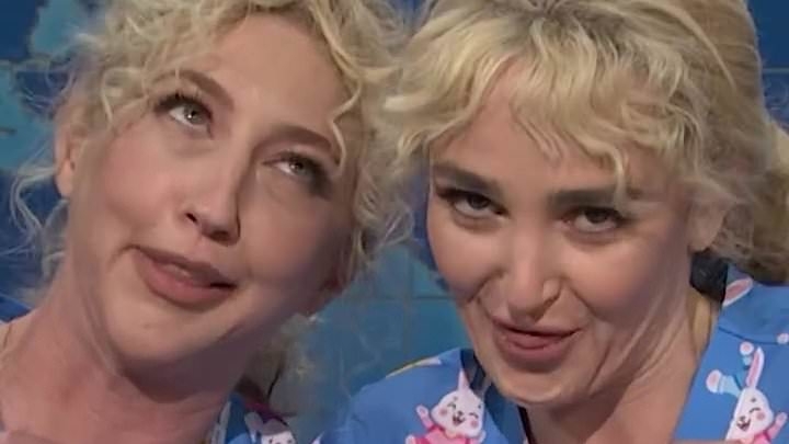 Saturday Night Live takes aim at viral Australian 'Twinnies' in brutal skit - and fans Down Under are furious