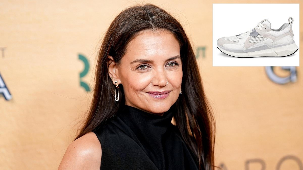 Katie Holmes just wore this exact pair of affordable white trainers - and they're still in stock