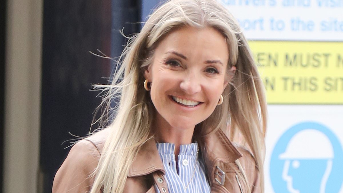 EXCLUSIVE Helen Skelton and Gethin Jones go public! Beaming presenter wraps her arms around Blue Peter co-host as they head for breakfast date on his motorbike amid deepening connection