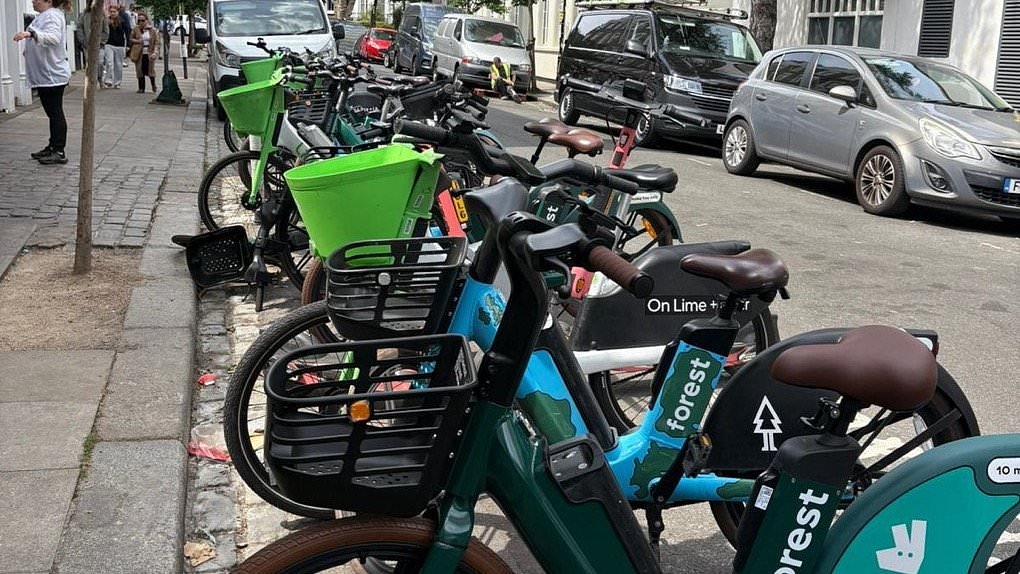 The celebrity hotspot besieged by e-bikes: Primrose Hill restaurant says dozens of cycles are being dumped on doorstep and blocking deliveries