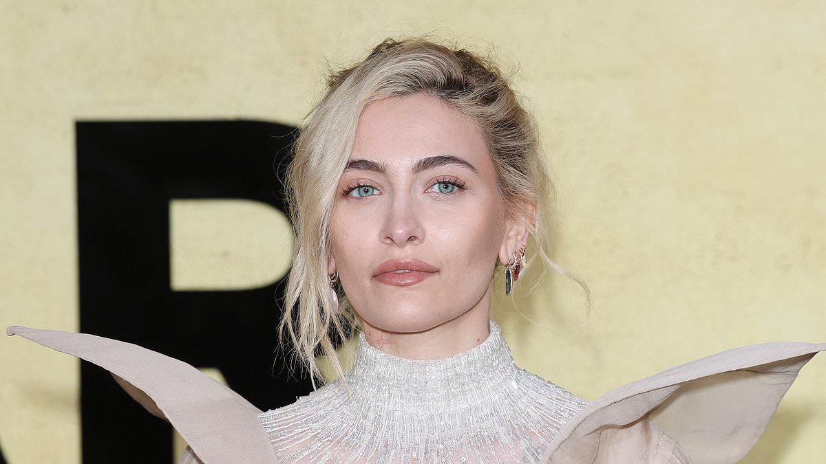 Paris Jackson puts on a leggy display in a bold sheer dress with racy thigh-high slit as she attends amfAR Gala at Cannes Film Festival