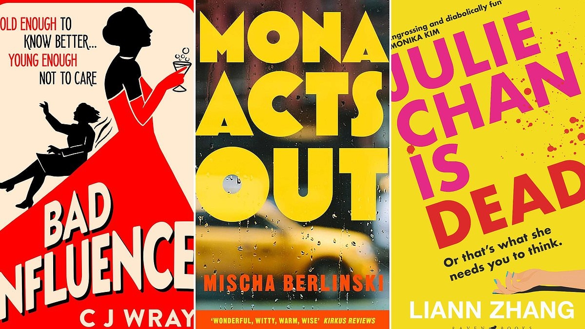 Evil twins and vivacious nonagenarians in this month's popular fiction; MONA ACTS OUT by Mischa Berlinski, BAD INFLUENCE by C J Wray, JULIE CHAN IS DEAD by Liann Zhang