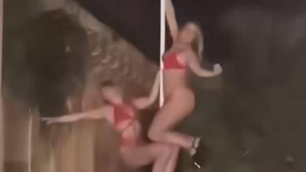 Five 'Brit' pole-dancers are detained by Corfu cops after scantily-clad vid of them gyrating in historic Greek landmark