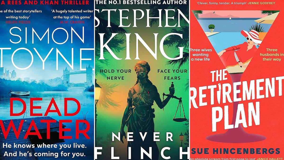 Serial thriller from the king of storytellers; NEVER FLINCH by Stephen King, THE RETIREMENT PLAN by Sue Hincenbergs, DEAD WATER by Simon Toyne
