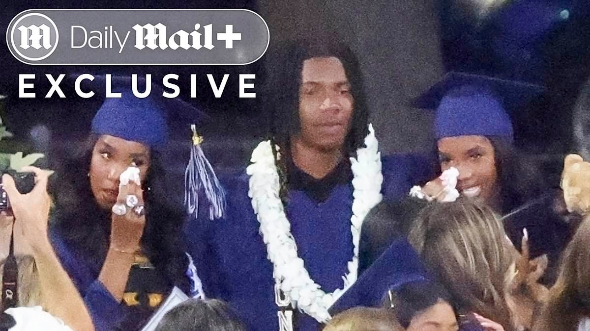 EXCLUSIVE Video captures tearful Diddy family at his twins' high school graduation... after the 18-year-old girls left court distraught by graphic evidence
