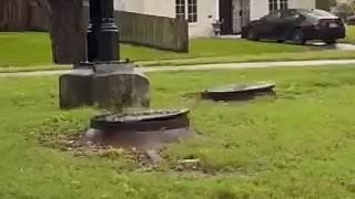 Disturbing truth behind levitating manholes in US state fueling fears of impending catastrophe