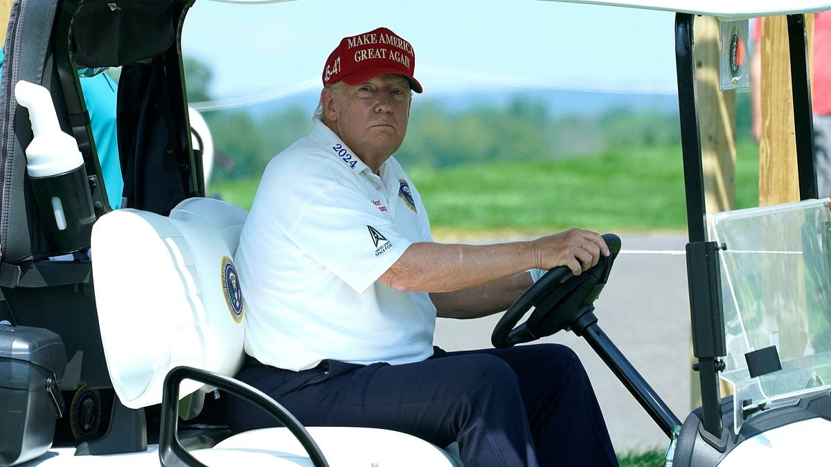 Inside Trump's long weekend plans at his luxurious Bedminster club with Melania and his children