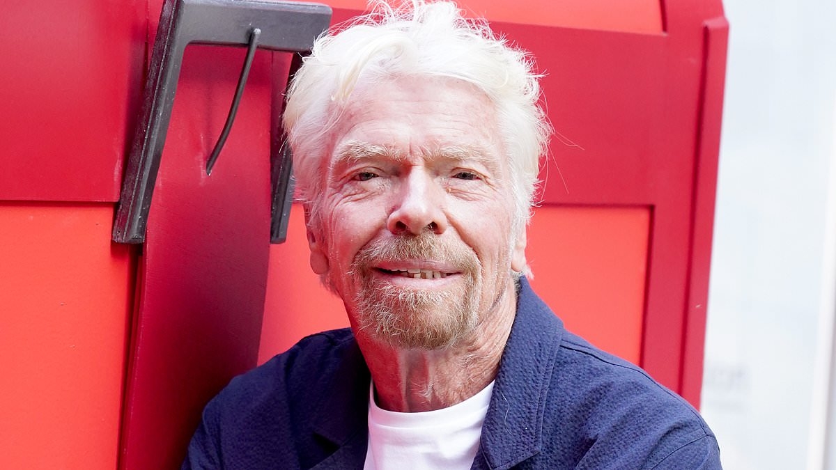 EXCLUSIVE A day with billionaire Richard Branson as he sips a piña colada before noon and parties at a private beach club