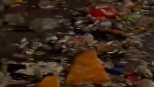 Sunderland fans blasted as 'disgraceful' after leaving rubbish all over Trafalgar Square as thousands of fans party in London ahead of Championship play-off final