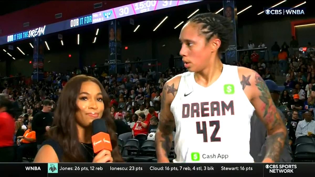 WNBA star Brittney Griner storms away from interview as she goes on foul-mouthed tirade at refs