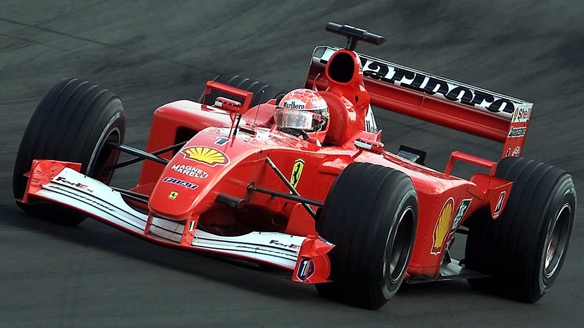 Michael Schumacher's 2001 Monaco Grand Prix-winning Ferrari fetches £13.4MILLION at auction as it becomes his most expensive F1 car ever sold