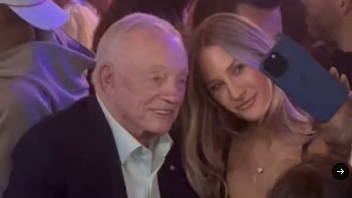 Social media sleuths identify mystery blonde spotted cozying up to Cowboys owner Jerry Jones, 82, in Dallas bar
