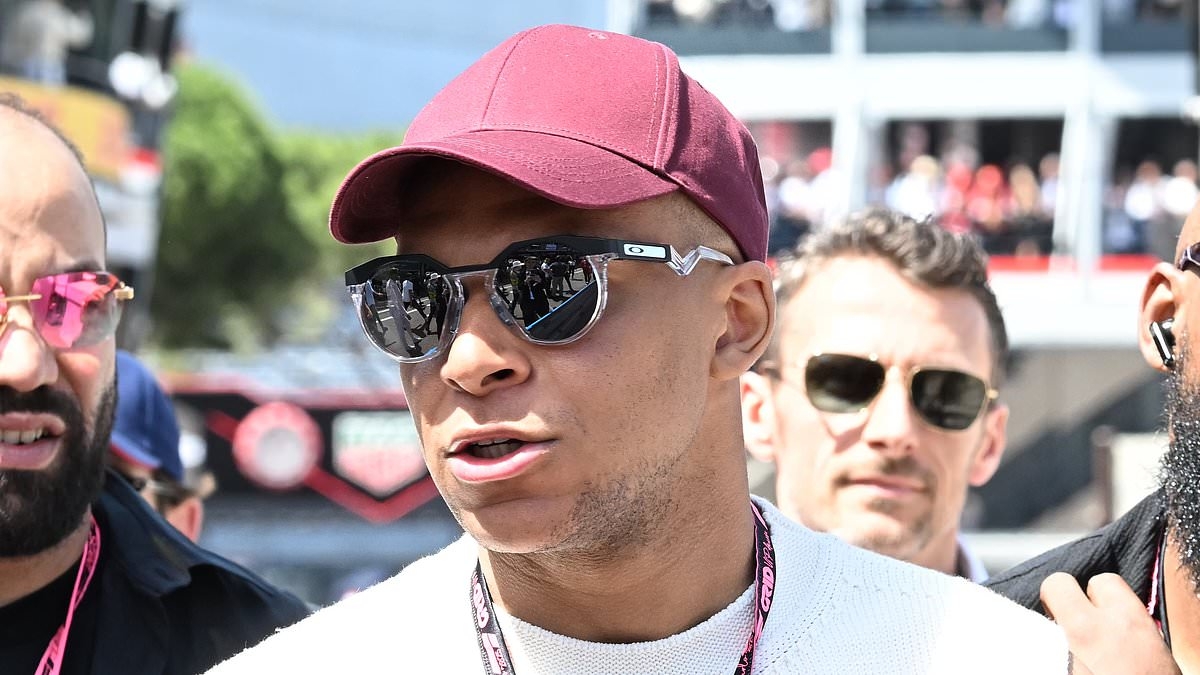 Real Madrid's Kylian Mbappe leads football stars at the Monaco Grand Prix - with Thibaut Courtois and Patrice Evra also in Monte Carlo for the showpiece event
