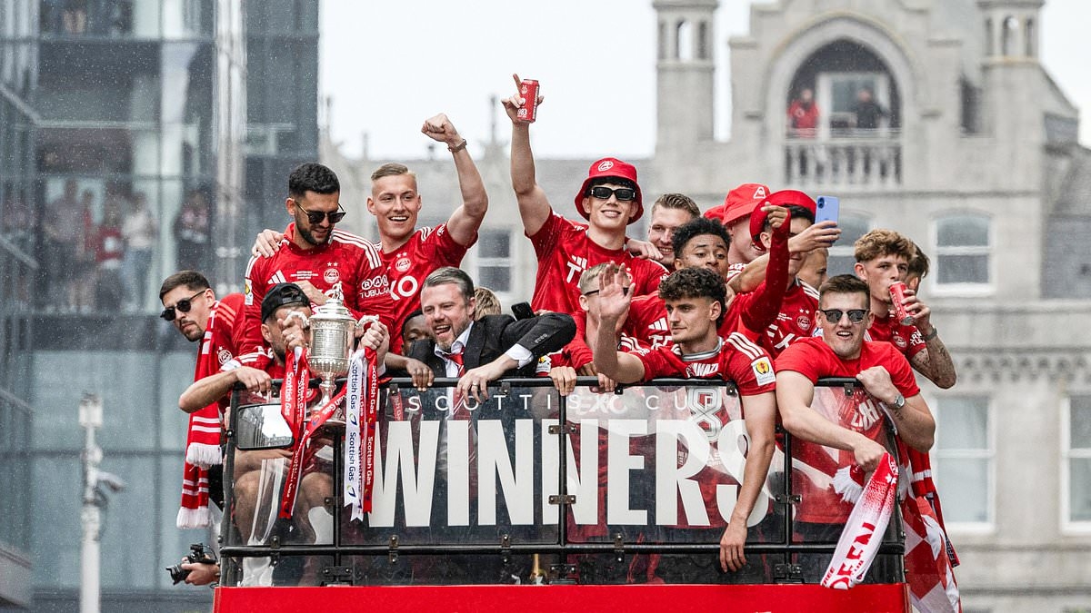 Thelin blown away by Aberdeen support as Dons fans turn out in their thousands to paint the town red in wake of Scottish Cup final triumph