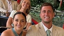 Jacqueline Jossa and Dan Osborne look close as they cosy up to one another at pals' wedding amid marital woes