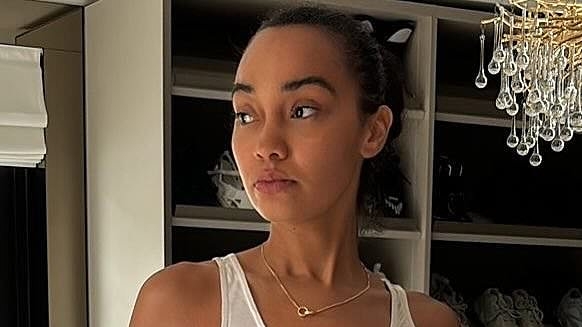 Braless Leigh-Anne Pinnock sets pulses racing as she poses in a sheer top while teasing new music
