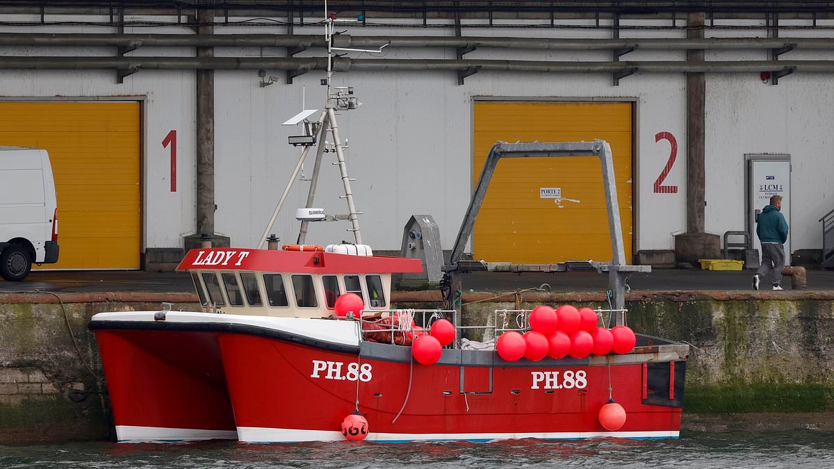 Seized British fishing boat Lady T is released by French authorities after being 'held hostage' as skipper is issued with 'substantial' fine