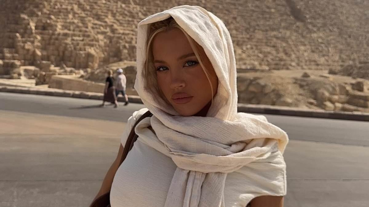 Tammy Hembrow takes a tumble in Egypt as her husband Matt Zukowski seemingly confirms he's not there