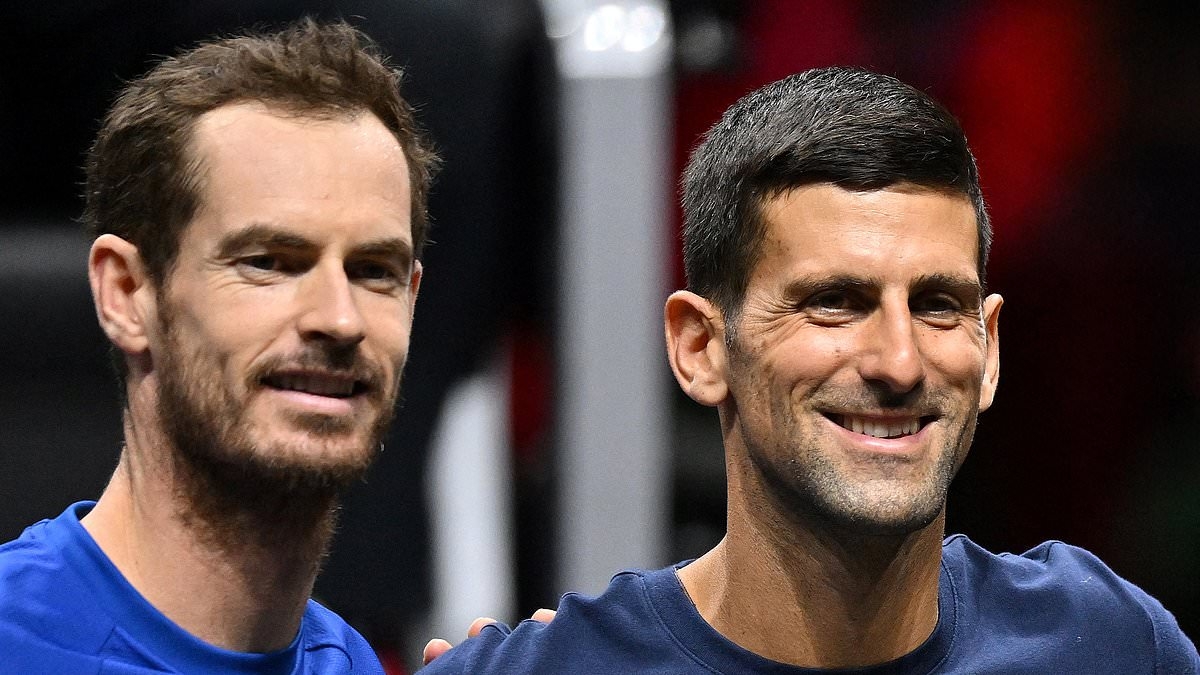 Novak Djokovic opens up on reunion with Andy Murray at Rafael Nadal's farewell - after tennis legends ended partnership ahead of Wimbledon