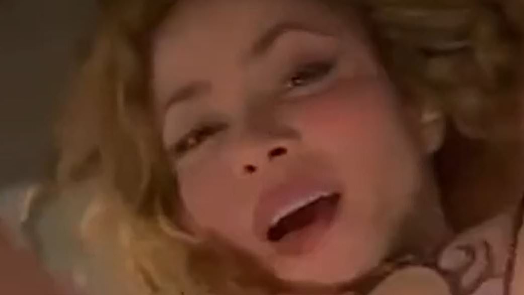 Moment Shakira slips and falls on stage - a week after measles scare at concert