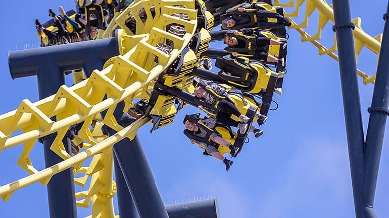 Inside the UK's ‘strangest' theme park – that's home to the biggest suspended looping roller coaster in the world