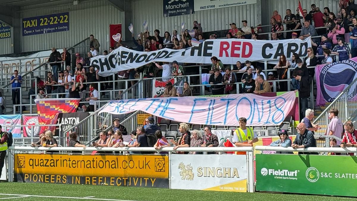 Women's cup final abandoned after host objects to 'football fans waving Palestine flags in the stands'