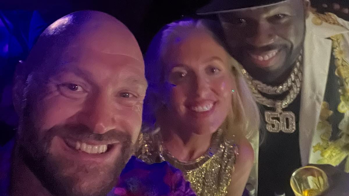 Tyson Fury and wife Paris let loose as they party with Derek Chisora at intimate 50 Cent gig in Monaco