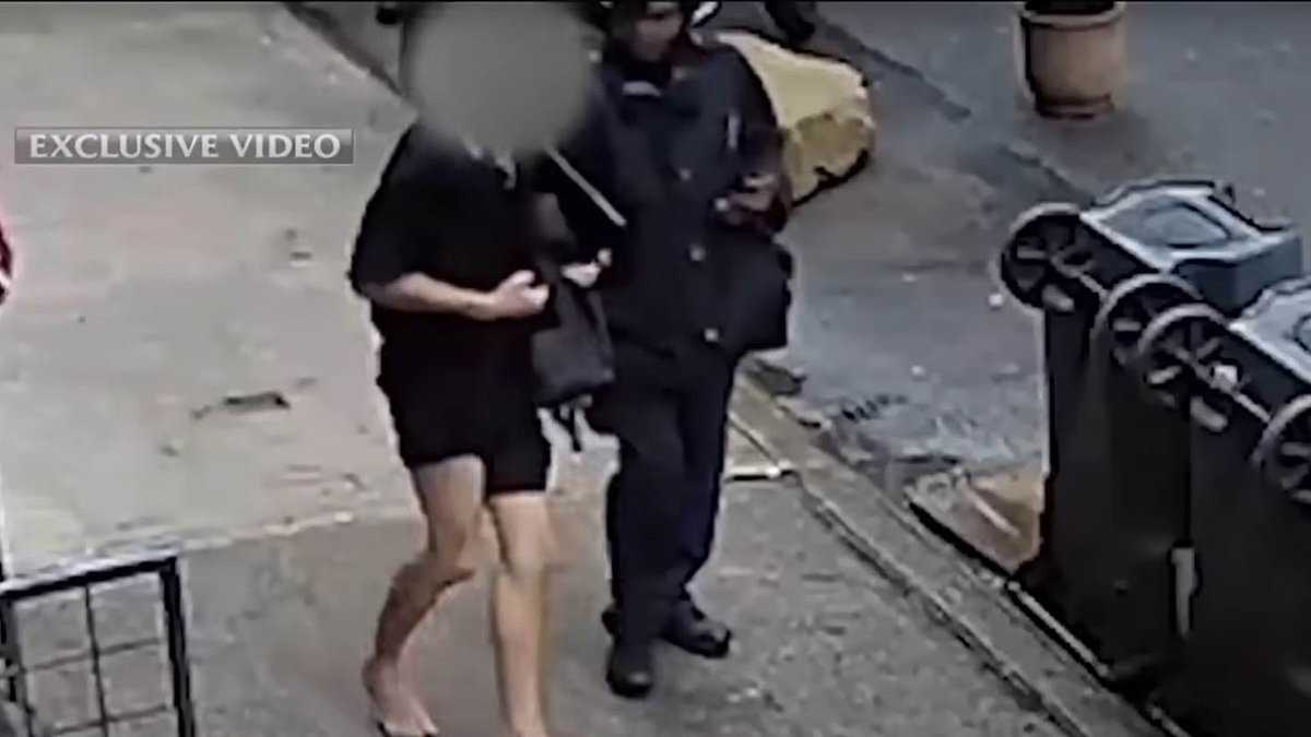 Traumatized tourist hobbles down street after escaping crypto-king's New York torture lair... as SECOND suspect hands himself in