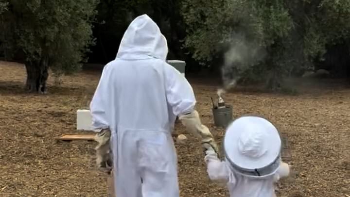 Meghan shares full clip of honey harvesting with Lilibet - and gives a sweet nod to Archie