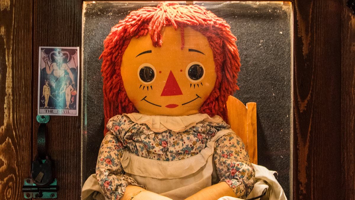 Chilling history behind the haunted Annabelle doll as its tour across the US sparks frenzied panic