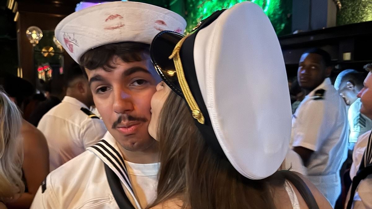 EXCLUSIVE Inside the wild Fleet Week party where lonely sailors look for love... and a ring on the finger counts for nothing