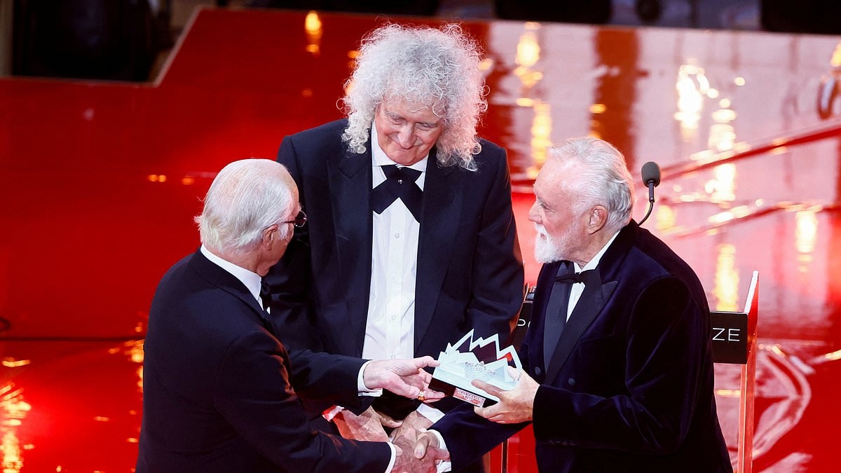Queen's Brian May and Roger Taylor are awarded the 2025 Polar Music Prize by Sweden's King Carl Gustaf