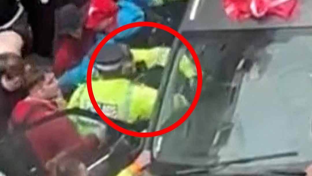 Moment Liverpool parade 'drug driver' is dragged out of car by police after injuring 65 people as it is claimed he was fuelled by 'road rage, not terror'