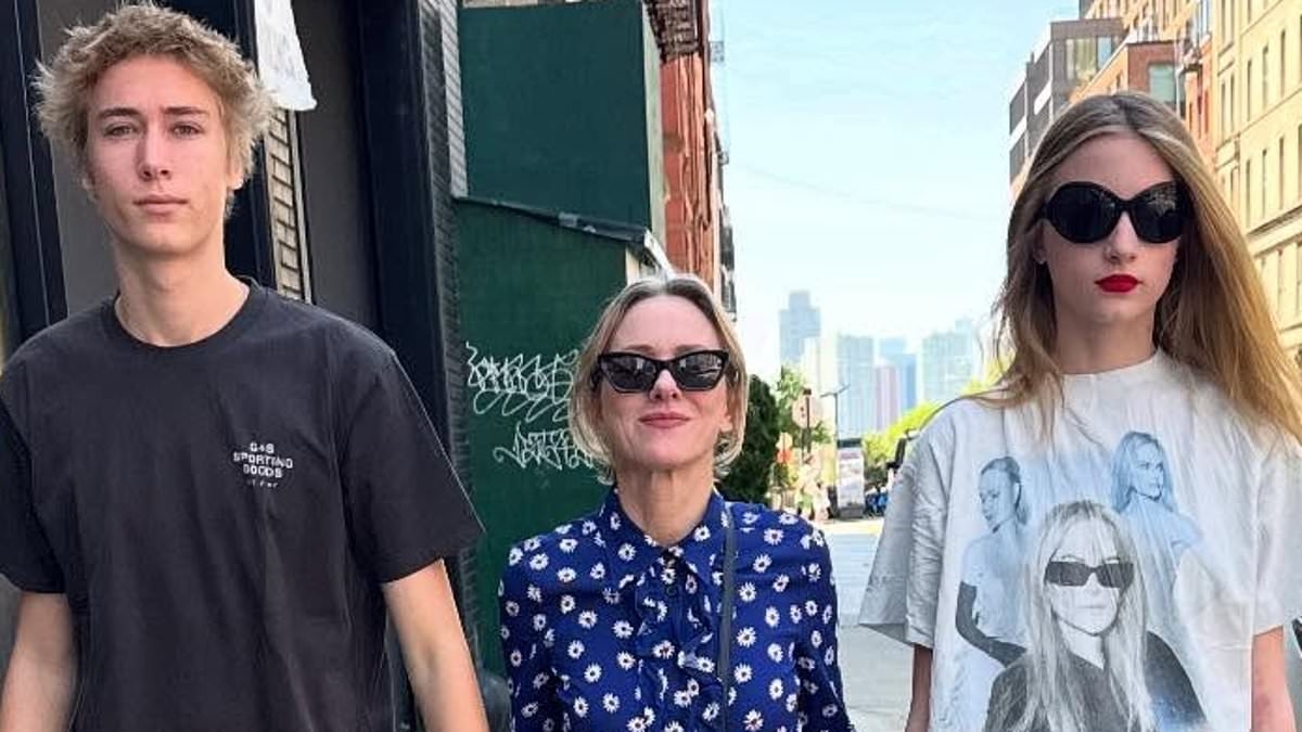 Actress Naomi Watts shares relatable parenting post as she spends time with her two teen kids Sasha, 17, and Kai, 16