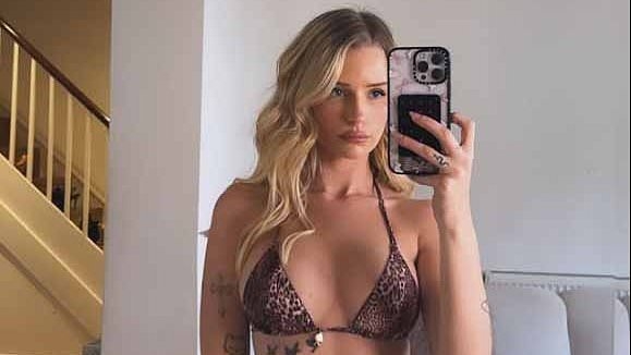 Lottie Moss flaunts her incredible figure in a skimpy leopard print bikini as she poses for racy snap