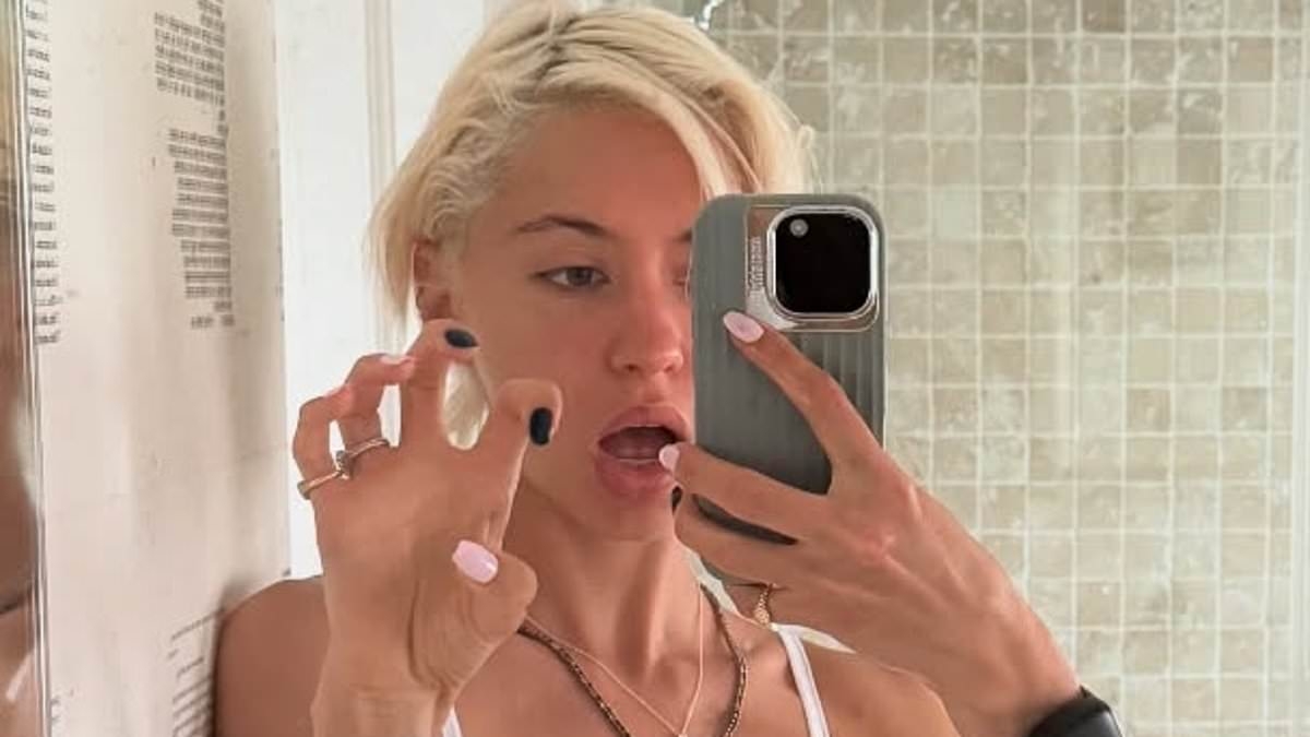 Iris Law flaunts her incredible figure in a white sports bra as she shares Instagram photo dump after attending the Cannes Film Festival