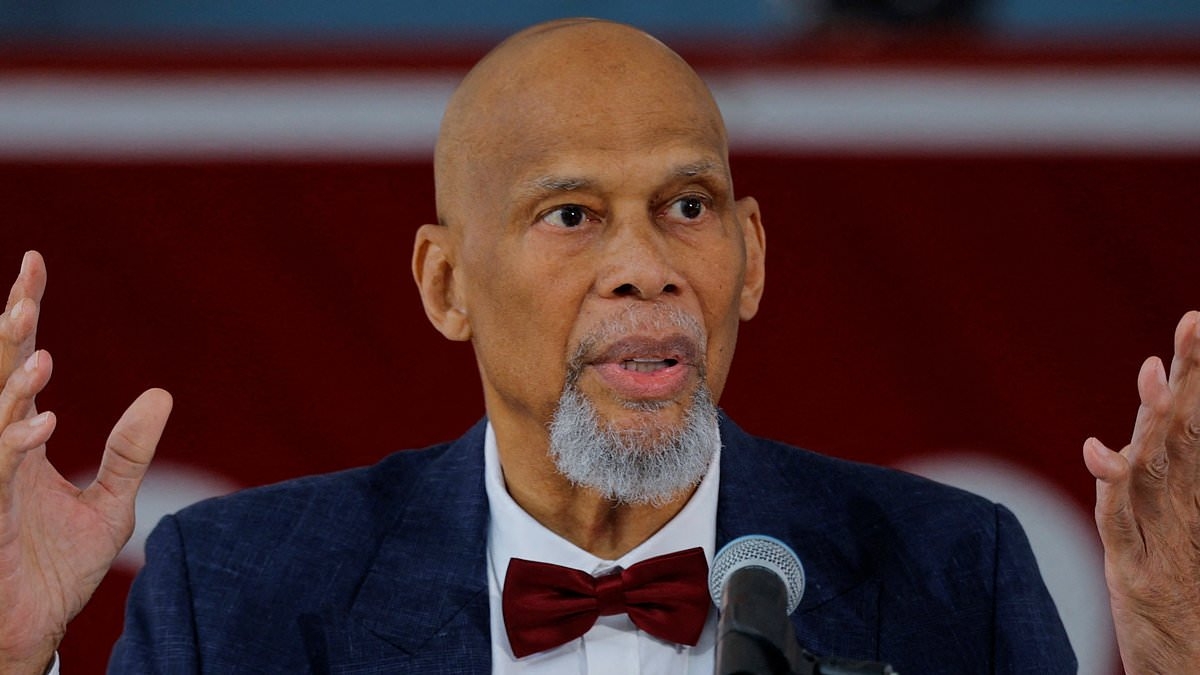 NBA legend Kareem Abdul-Jabbar takes aim at Trump's 'tyrannical administration' during Harvard speech