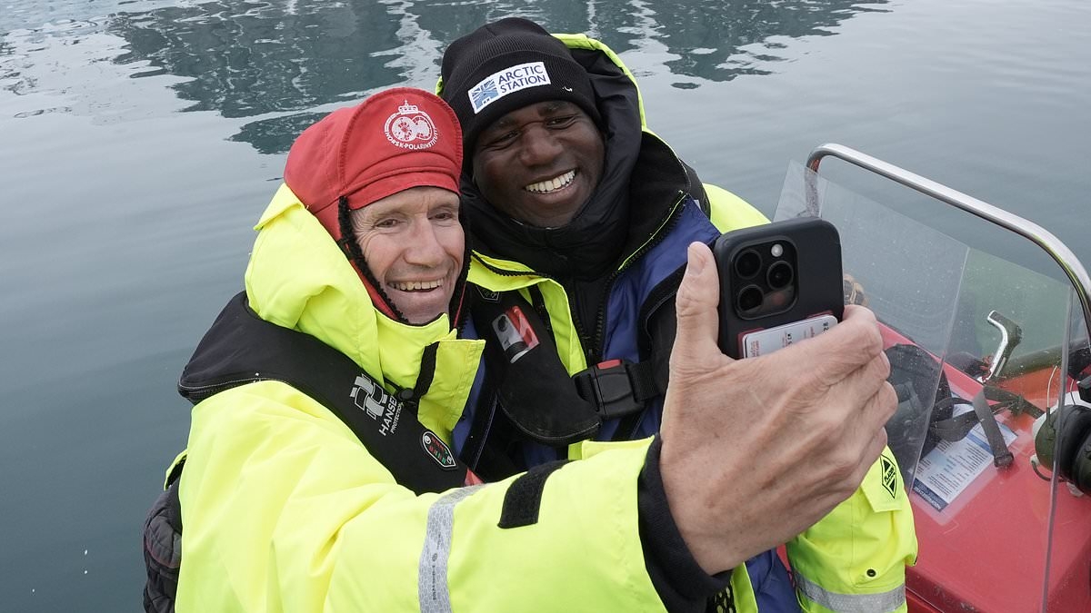 Freeze frame! David Lammy snaps an Arctic selfie on taxpayer-funded trip