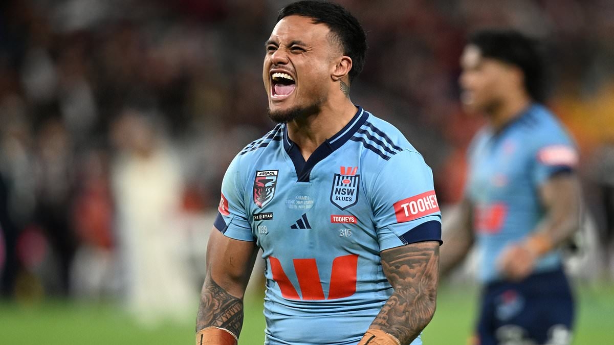 NSW State of Origin star is caught on camera hitting Queensland with an X-rated two-word sledge